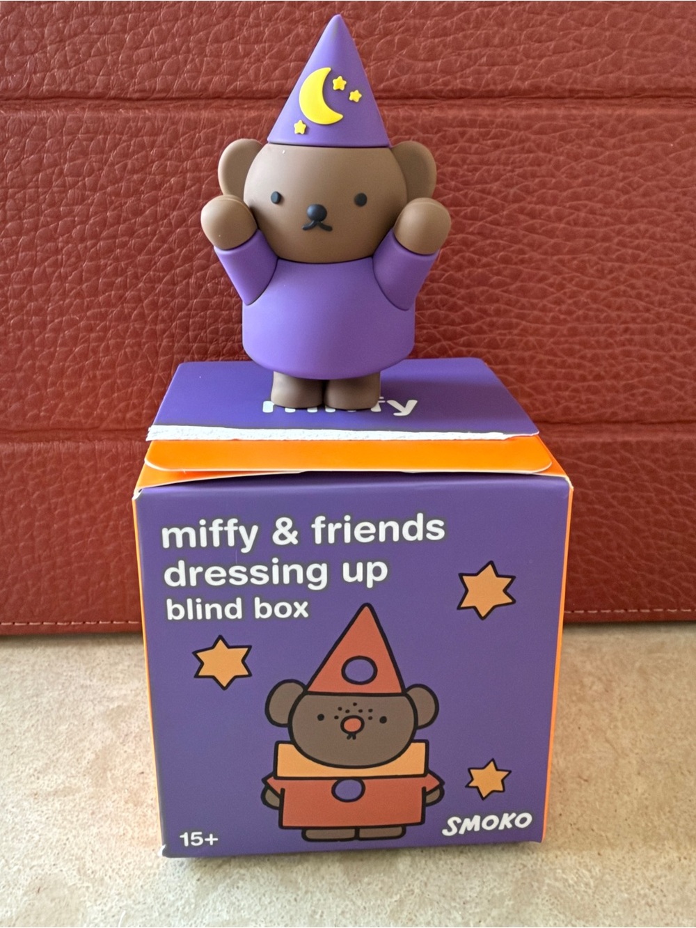 Miffy & Friends Purple Bear Wizard Figure by SMOKO